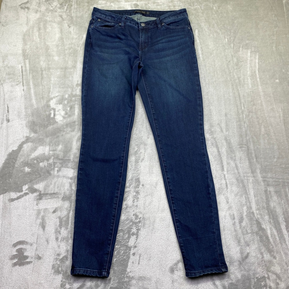 prAna London Jean Women Blue Denim Skinny Jeans Size 8/29 R‎ Grunge Retro Preppy